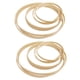 thumbnail image 1 of Juego de Aros Florales de Bambú de Madera, Anillos de Artesanales de Macramé con para DIY, Atrapasueños, Decoración de Guirnalda de Boda, 18 Piezas, 1 of 5