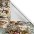 thumbnail image 5 of Ambesonne Tea Time Valance & Curtain 3 Pcs Set, Farmhouse Nostalgia Floral, 55"x36", Tan Coconut Brown, 5 of 7