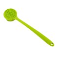 thumbnail image 2 of 1 cepillo de silicona para el cuerpo del baño para la ducha con mango largo (verde), 2 of 5