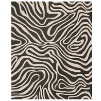 Temi Coker for Walmart Hand Tufted Area Rug, 8' x 10', Black and White