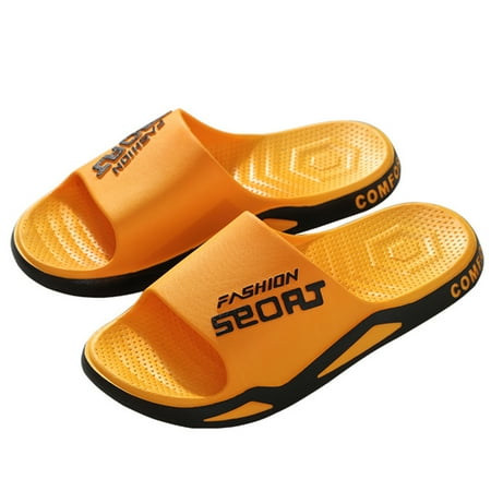 

Comfort Casual Slippers Resistant To Dirt These Are Easy To Clean For Bathroom House Slippers Indoor Bedroom Living Room Yellow 42-43