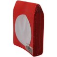 thumbnail image 1 of BestDuplicator Fundas de papel para CD/DVD, sobres rojos con solapa y ventana transparente (100 fundas), 1 of 3