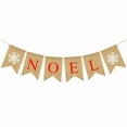 thumbnail image 2 of ORDDIART Burlap Banners 1Set Swallowtail Shape For Christmas Decoration Multi 7.1*5.1in, 2 of 8