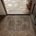 thumbnail image 4 of BERTHMEER 2x3 Washable Area Rug Dark Brown Vintage Entryway Carpets Non-Slip Soft Low Pile Traditional Indoor Entrance Small Throw Rug for Bedroom Bathroom, 4 of 5