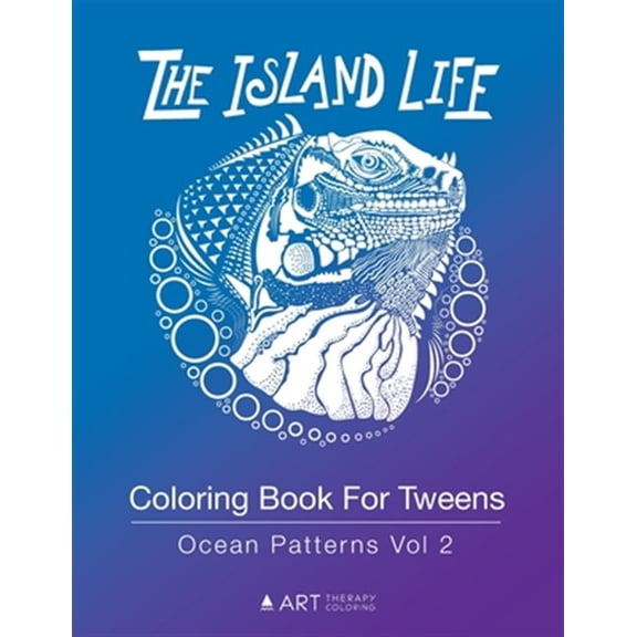 Pre-Owned Coloring Book For Tweens: Ocean Patterns Vol 2: Colouring Book for Teenagers, Young Adults, Boys, Girls, Ages 9-12, 13-16, Cute Arts & Craft Gif