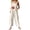 375#Pink, variant on Christmas Pattern Overalls Womens Sleeveless Square Neck Wide Leg Loose Fit Jumpsuits With Side Pockets