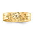 thumbnail image 4 of Real 14kt Yellow Gold AA Diamond men's Ring Size: 10; for Adults and Teens; for Women and Men, 4 of 5