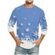 thumbnail image 1 of Camisas de Manga Larga para Hombres Imprimir Casual Cuello Redondo Blusa de Manga Corta, Camisas de Lino para Hombres, 1 of 4