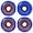 Blue, variant on Spitfire Formula Four OG Classic Skateboard Wheels - Set of 4, 55mm