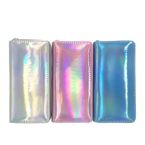 GASTROPOD Sparking Sequins Wallet Women Long Purse Female Clutch Bag Purses Zipper Phone Pocket Coin Purse Shining Money Purse Silver