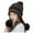 Black, variant on Winter Hats for Women Casual Pompom Beanie Hat Solid Color Fleece Lined Warm Hats Thick Snow Knit Cap Womens Knitted Snow Caps (Navy Blue,One Size)