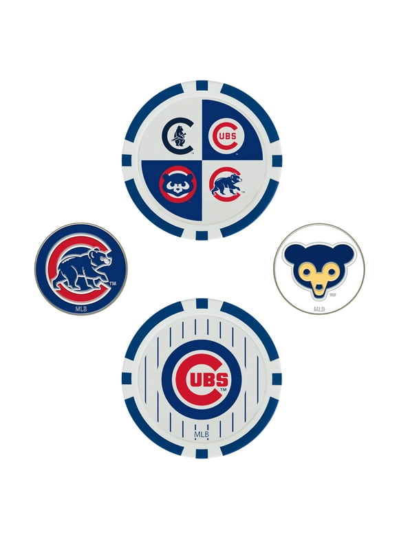 WinCraft Chicago Cubs 4-Pack Ball Markers Set