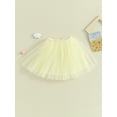 thumbnail image 4 of Baby Girl Tulle Mini Skirt Toddler Solid Color Tutu Dancing Skirt Christmas Party Stage A-Line Skirt, 4 of 9