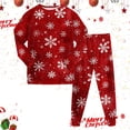 thumbnail image 2 of Xyant Kids Pajamas Christmas, Boys Girls Soft Cotton Sleepwear Pjs Sets Toddler 2 Piece Long Sleeve Jammies Size 6-7 Years, 2 of 7