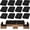 Black, variant on 12Pcs Outdoor Cushion Covers, Patio Cushion Covers,Stretch Elastic Slipcovers, Replacement Washable & Reusable Furniture Protector for Patio Couch (Lake Blue,Cover Only)