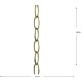 thumbnail image 2 of Accessory Chain - 48-inch of 9 Gauge Chain in Vintage Brass, 2 of 3