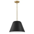 thumbnail image 4 of 83707LCB-BK Lark Madi - 14W 1 LED Medium Pendant In Modern Style-11.5 Inches Tall and 16 Inches Wide-Lacquered Brass/Black Finish, 4 of 19