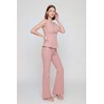 thumbnail image 2 of Women's Mid Rise Boot Cut Crepe Knit Pants, 2 of 4