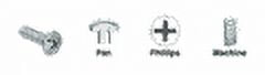 CRL 632X1PMS-XCP100 CRL 6-32 x 1" Pan Head Phillips Machine Screws - pack of 100