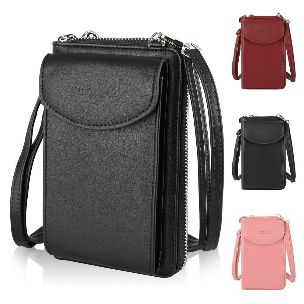 TSV TSV Small Crossbody Bag Cell Phone Purse, PU Leather Cellphone