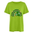 thumbnail image 2 of QIPOPIQ T-Shirts à Manches Courtes pour Femmes à Col Rond T-Shirts de la Saint-Patrick T-Shirt pour Dames T-Shirt Shamrock T-Shirt Vert T-Shirts de la Saint-Patrick T-Shirts Amples Léopard T-Shirts de Fête T-Shirts Graphiques Aubaines, 2 of 4
