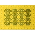 thumbnail image 1 of Ahgly Company Machine Washable Indoor Rectangle Oriental Yellow Traditional Area Rugs, 2' x 4', 1 of 4