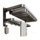 thumbnail image 1 of Toallero de pared de aluminio con barra y 7 ganchos, plegable, sin necesidad de taladrar., 1 of 7