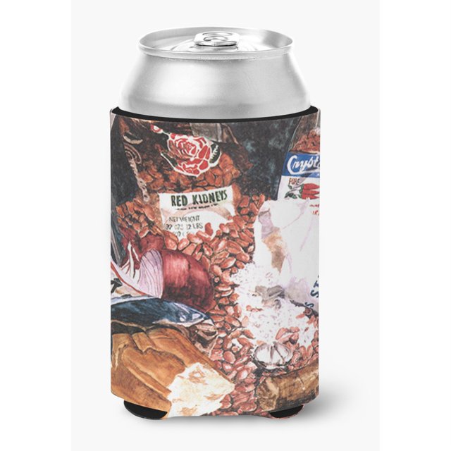 Lata o botella de arroz y frijoles rojos, aislante para bebidas, Hugger