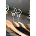 thumbnail image 5 of Flat Anti-Theft Sui Hanger with Walnut Finish and P-Nail, (Box of 100) Security Hangers with Solid Wood Bar for Retail and Hospitality, 5 of 5