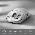 thumbnail image 5 of ATTACK SHARK X3 Lightweight Wireless Gaming Mouse with Anti Slip Mouse Grip Tape, Self Adhesive Design Elastics Refined Side Grips Sticker Sweat Resistant Pads/Anti Sweat Paste, Cut to Fit (White), 5 of 15