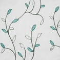 thumbnail image 6 of Grommet Curtain Panel, Embroidered Sheer Extra-Wide, Blue 54" x 84", 6 of 10