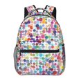 thumbnail image 1 of Disketp Colorful Watercolor Dots Mochila Estampada para Hombre y Mujer – Mochila Ligera Clásica con Múltiples Bolsillos para Universidad, Trabajo y Viajes-One Size, 1 of 5