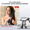 thumbnail image 6 of Hair Dryer and Blow Dryer Brush in one, Aima Beauty 4 in 1 Upgrade Hot Air Brush for Women, Negative ion, Frizz Less, Prussian Blue, 6 of 7