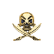 thumbnail image 1 of Jumpingount Broches para mujer Calavera Esmalte Sombrero Chaqueta Corbata Collar Broche Ropa Joyería Decoraciones de Halloween Regalos de vacaciones Accesorios de disfraces Oro Jumpingount AP004647-01, 1 of 6
