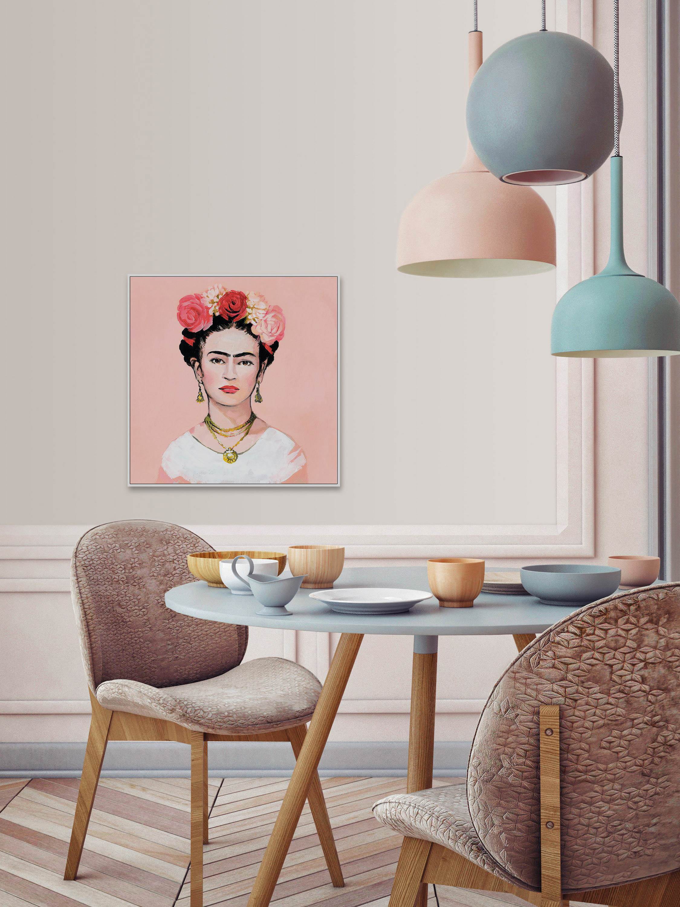 Eyebrows Floater Framed Painting Print on Canvas