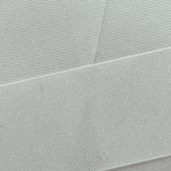 2.25" Dazzle Grosgrain Glitter Ribbon 017 Silver 25 Yard
