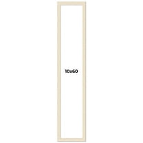 10x60 Frame White Real Wood Picture Frame Width 1.5 inches | Interior Frame Depth 0.5 inches | Barn