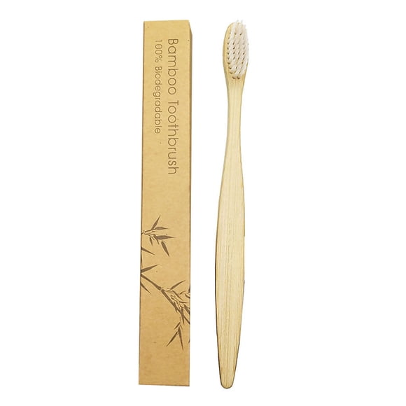 Toothbrush Bamboo Travel Toothbrush Adult Soft Tooth Mouth Care Toothbrush Hotel Toothbrush Bamboo Cleaning Tool for Hotel, Transparent