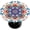 Bohemian, variant on Spring Flower Round Fitted Tablecloth with Elastic Edge 36"-42" Fitted Table Cloth for Round Table Circular Table Cover Waterproof Wipeable Round Elastic Table Cloth