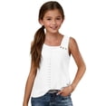 thumbnail image 6 of Gamivast Summer Tops for Girls Square Neck Button Shoulder Regular Fit Blouse Eyelet Lace Hollow out Cotton Sleeveless Shirts Casual Daily Holiday Beach Party Wear, 6 of 9