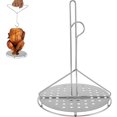 thumbnail image 1 of Chicken Holder Rack Grill Stand Roasting Turkey Holder Metal Portable Detachable Multifunctional Vertical for Smoking Whole Chicken, 1 of 9