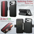 thumbnail image 5 of Allytechgroup Flip Wallet Case for Apple iPhone 15 Pro Max, 2 In 1 Detachable Magnetic Back Cover Cards Slots PU Leather Anti-Scratch Protective Magentic Closure Phone Case for Women Men, Red, 5 of 10