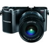 Samsung NX200 20.3 Megapixel 3D Mirrorless Camera with Lens, 0.71", 2.17", Black