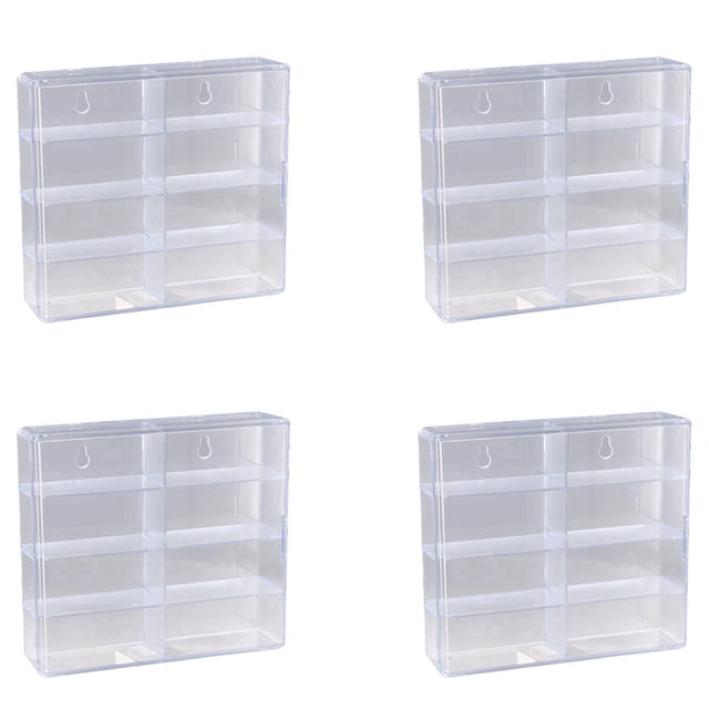 4X 1:64 para Caja de Presentación Hot Wheel, Modelo Coche, Gabinete de Juguete,Estante para Coches Hotwheel, Almacenamiento Fundido A Presión, B