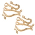 thumbnail image 1 of Shisuyan 2Pcs Snake Arm Cuff Upper Band Cuff Bracelet Adjustable Open Armlet Fashion Accessory, 1 of 8