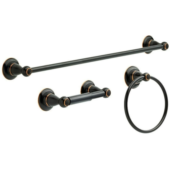 Delta Porter 3-Piece Bath Hardware Set in Oil Rubbed Bronze 78463-ORB - New