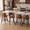 Cognac Brown, variant on Romorgniz Bar Stool with Back Set of 2, Counter Height Bar Stools with Footrest Swivel Bar Stools with Ergonomic Hollow Backrest for Kitchen Counter, Cognac Brown