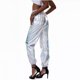 thumbnail image 5 of Gibobby pantalones cargo mujer Pantalones Fashion Club Mujer Streetwear Cool Shiny Causal Pants (Blanco, L), 5 of 5