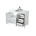 thumbnail image 6 of Elegant Kitchen and Bath 42 Inch Single Bathroom Vanity In White, 6 of 7