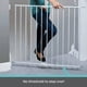 thumbnail image 3 of Toddleroo by North States Baby Gate for Stairs and Doorways: Essential Stairway & Walkway Gate, Fits Openings 24.5-40.25 Wide. Safety Latch, Hardware Mount. (30 Tall, White), 3 of 5